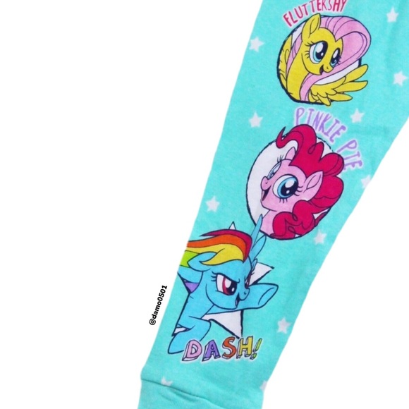 NWT Hasbro My Little Pony 4pc Graphic Pajama Set - Picture 5 of 9